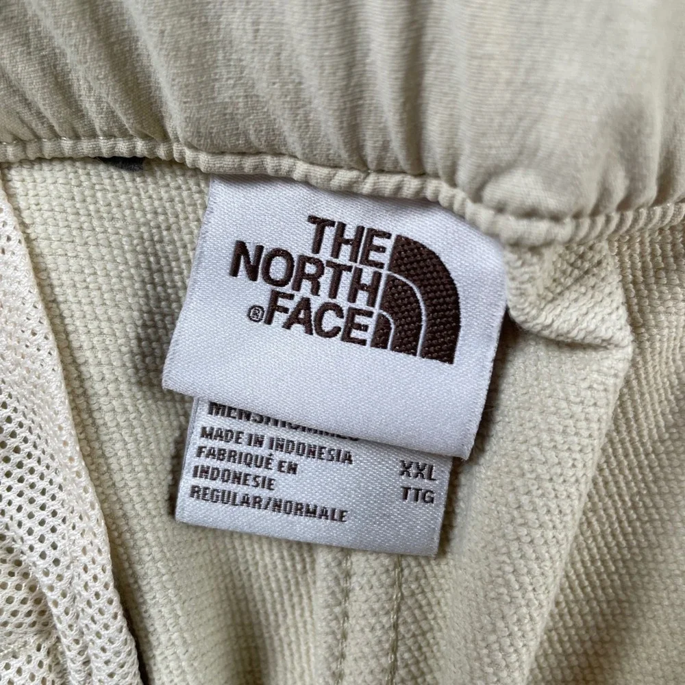 The North Face Mens XXL Tan Khaki Belted Elastic Waist‎ Outdoor Hiking Pants